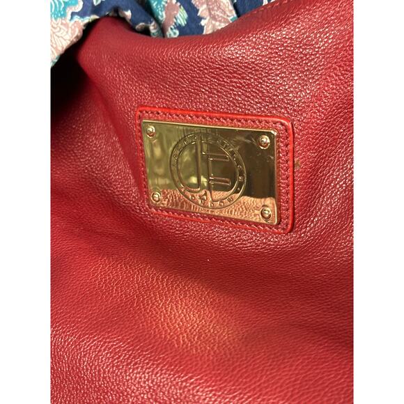 Jack French, London, designer handbag, red leather, large excellent! - Picture 11 of 16